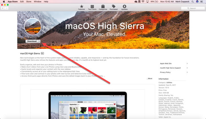 download sierra mac os for a clean install
